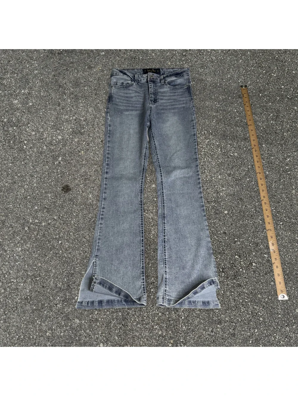Indigo Rein Retro Y2K Straight Leg Skinny Flared Jeans Women Size 27x31
